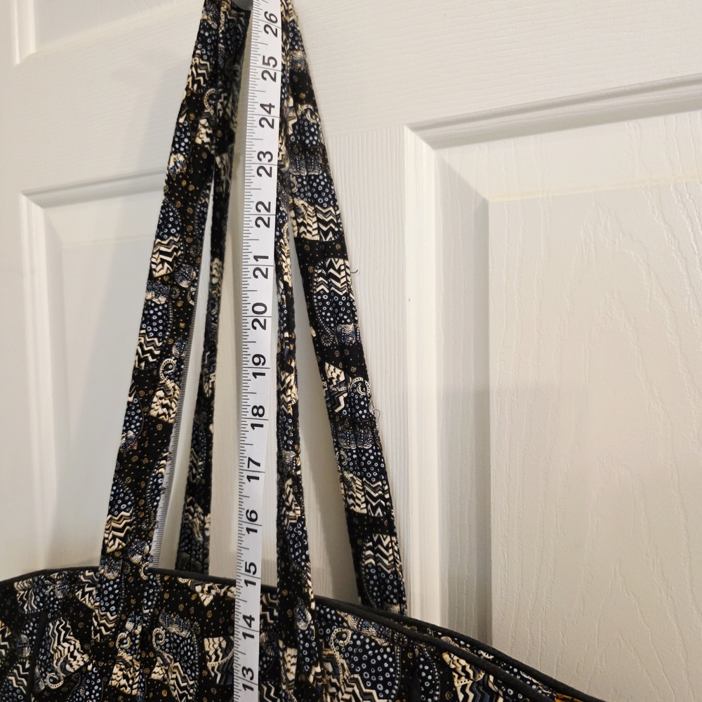 Laurel Burch Quilted Cat Print Large Tote Bag - Picture 13 of 14